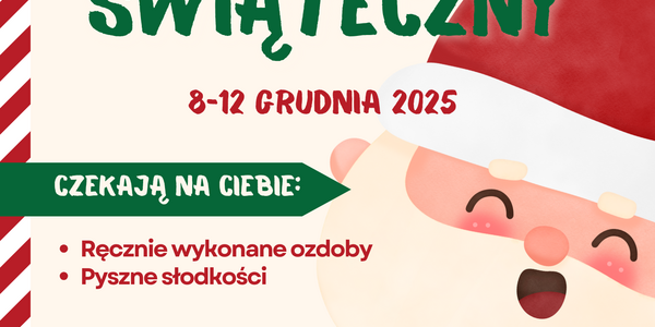 Czerwony i Zielony Rysunkowy Kiermasz Świąteczny Plakat.png